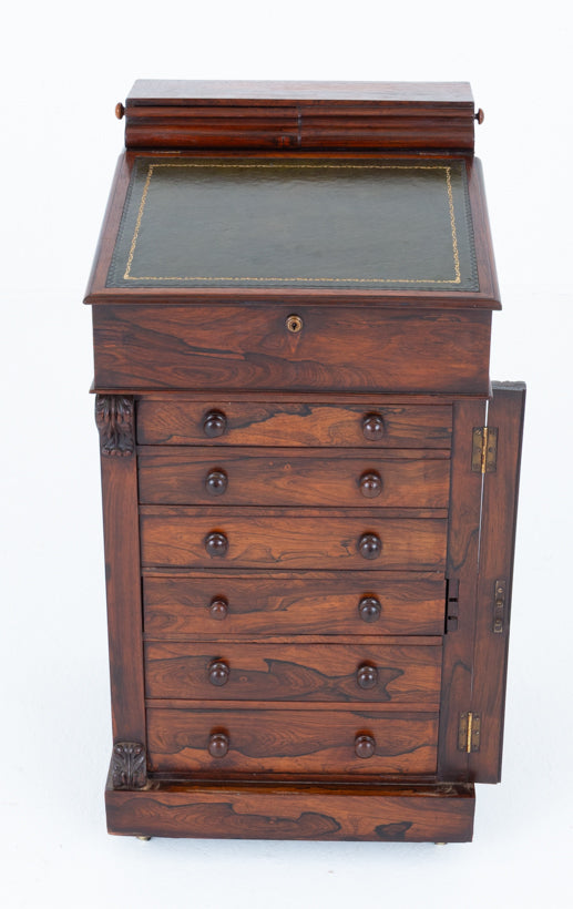 William IV Rosewood Slide Top Davenport