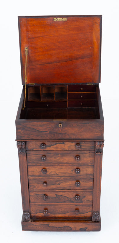 William IV Rosewood Slide Top Davenport