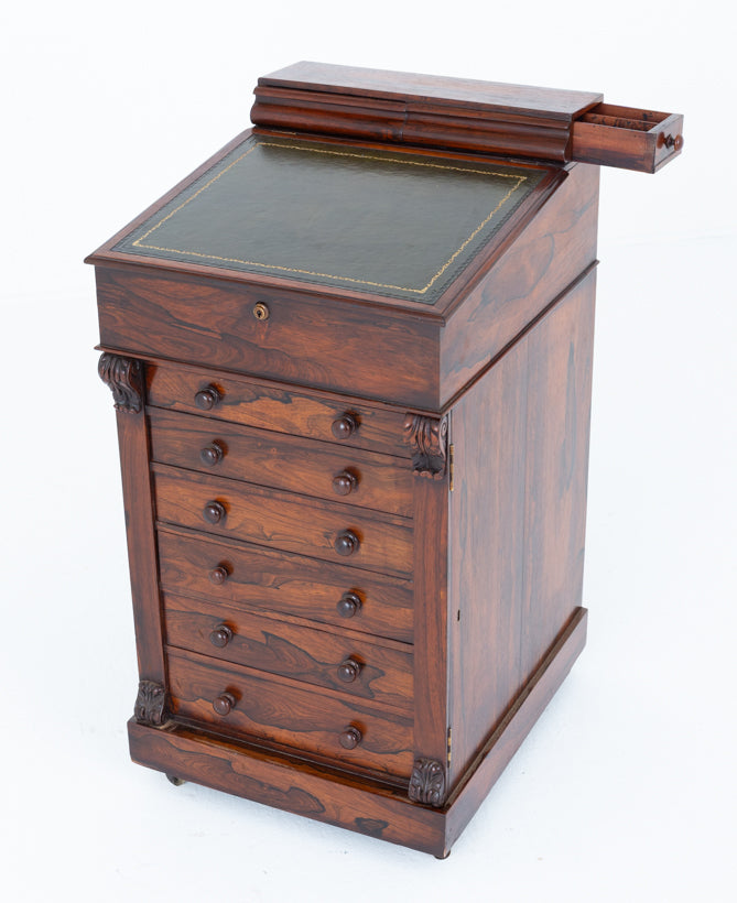 William IV Rosewood Slide Top Davenport