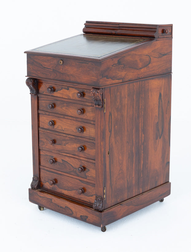 William IV Rosewood Slide Top Davenport