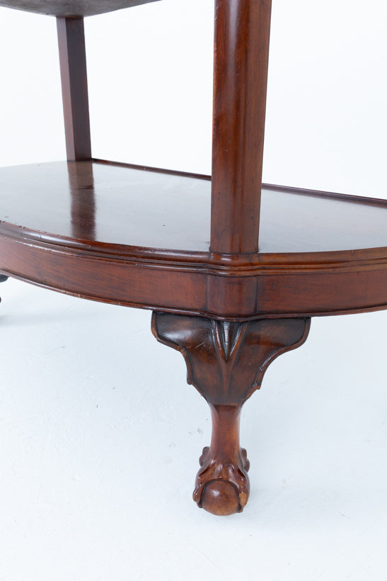 Bow Fronted Mahogany Side Table