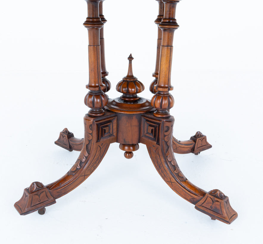 Victorian Burr Walnut Centre Table