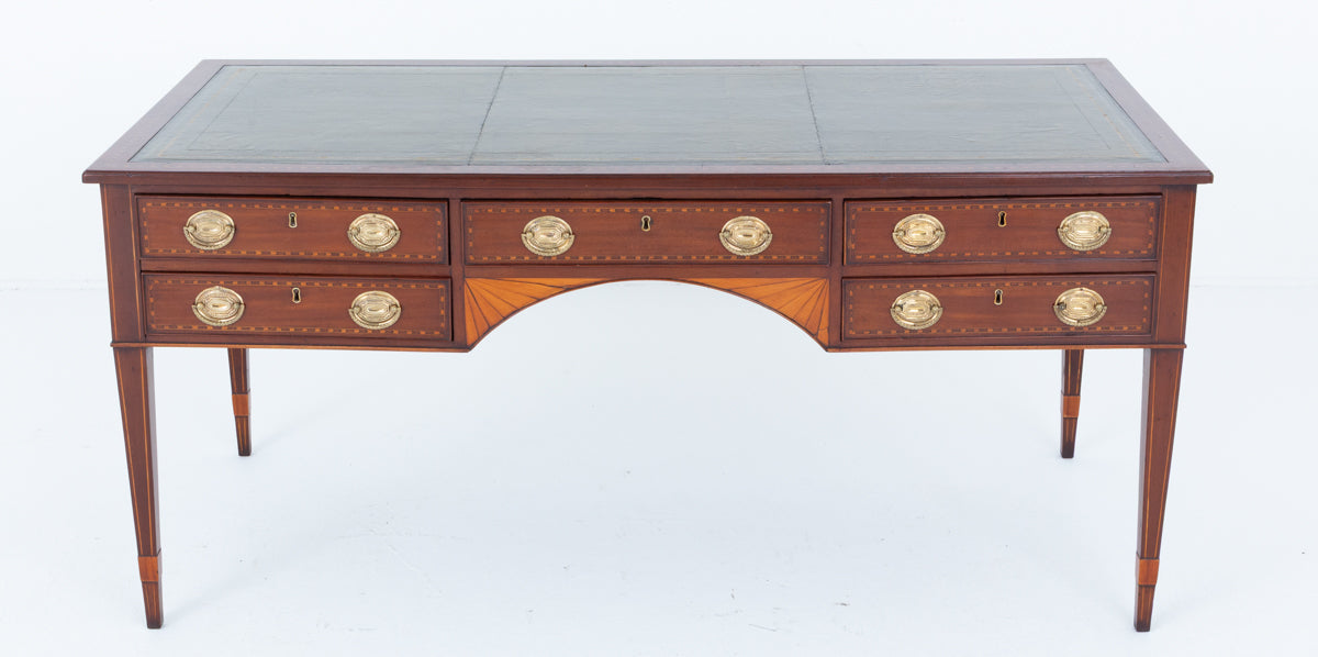 Georgian Period Mahogany 5 Drawer Writing Table