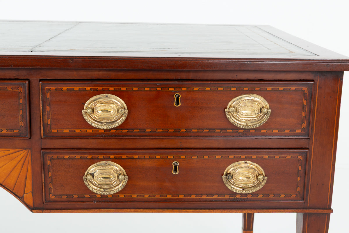 Georgian Period Mahogany 5 Drawer Writing Table