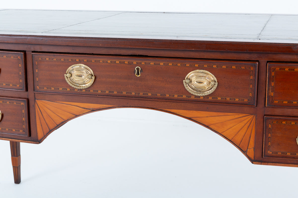 Georgian Period Mahogany 5 Drawer Writing Table