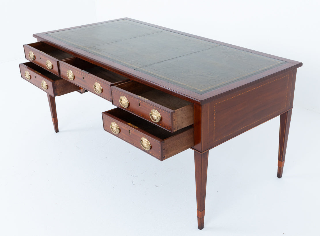 Georgian Period Mahogany 5 Drawer Writing Table