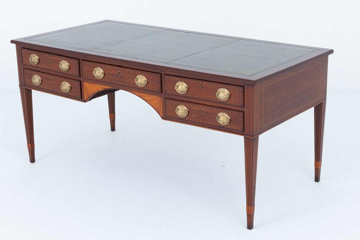 Georgian Period Mahogany 5 Drawer Writing Table