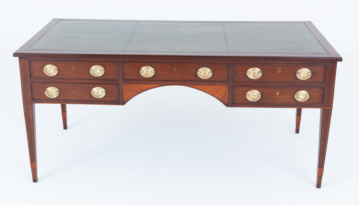 Georgian Period Mahogany 5 Drawer Writing Table