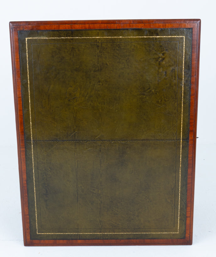 Victorian Mahogany 18 Drawer Partners Desk