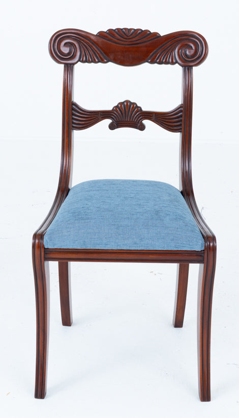 Set of 10 Regency Style Mahogany Dining Chairs