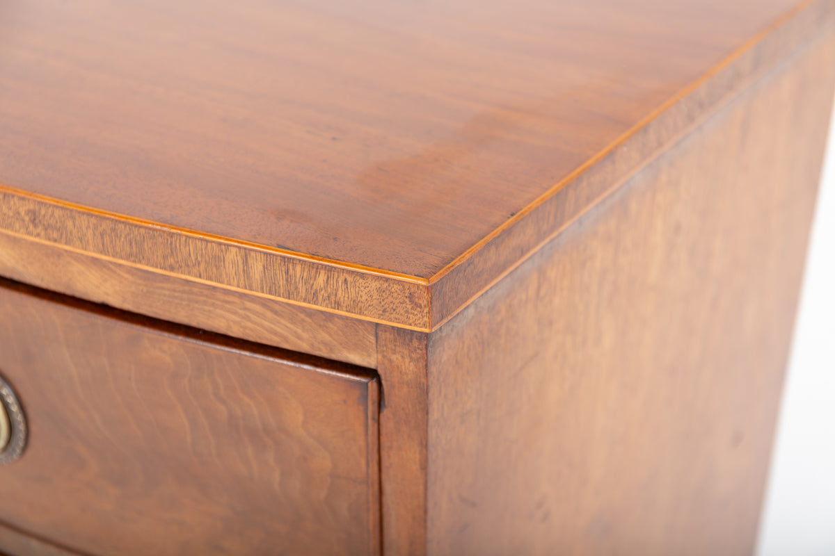 Regency Mahogany Bow Front Chest of Drawers