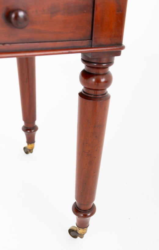 Victorian Mahogany 2 Drawer Side Table