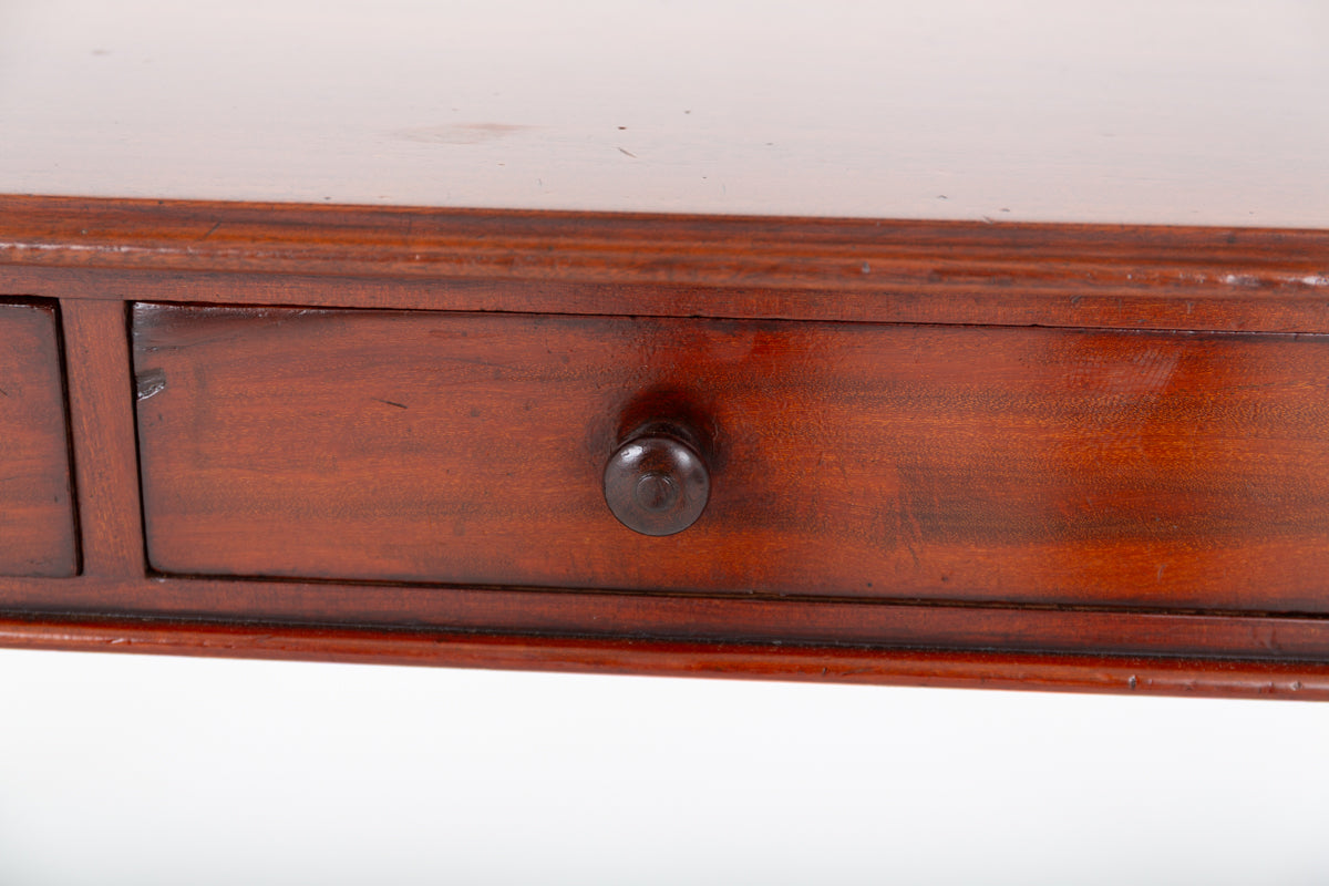 Victorian Mahogany 2 Drawer Side Table
