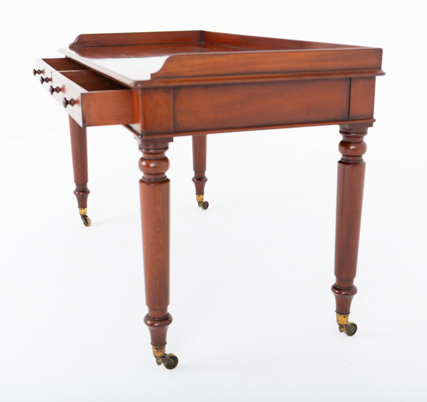 Victorian Mahogany 2 Drawer Side Table