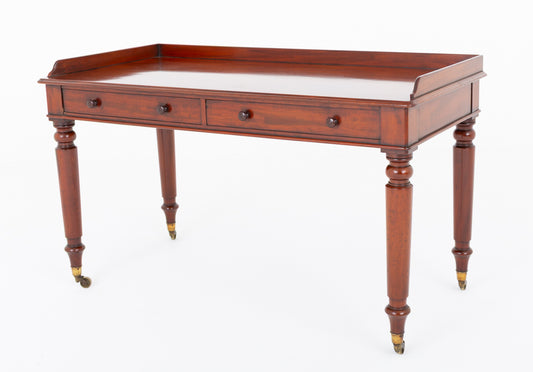 Victorian Mahogany 2 Drawer Side Table