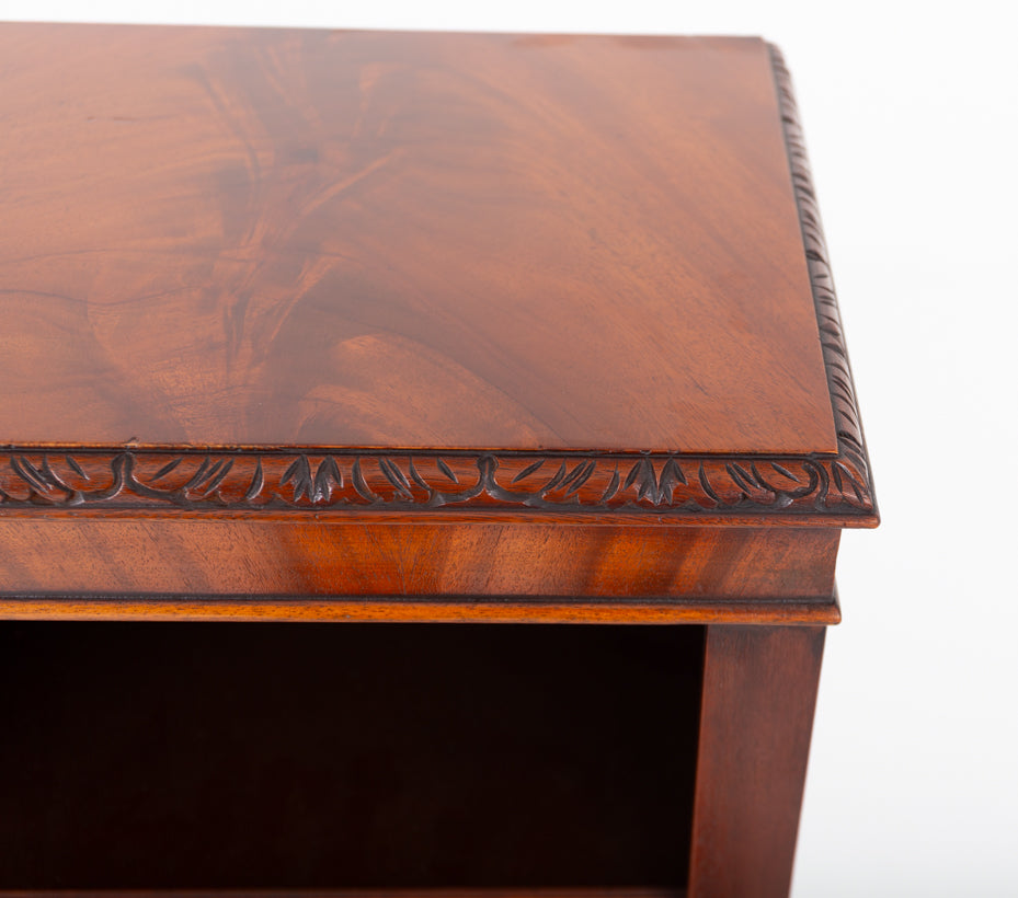 Mahogany 3 Section Open Bookcase