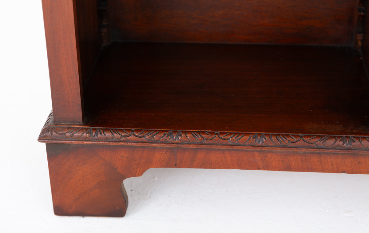 Mahogany 3 Section Open Bookcase