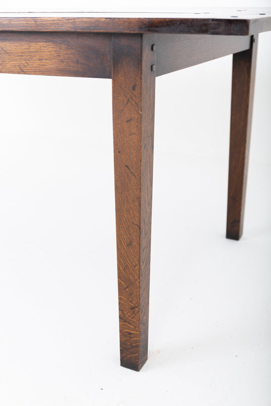 Rustic Oak Georgian Style Farmhouse Table