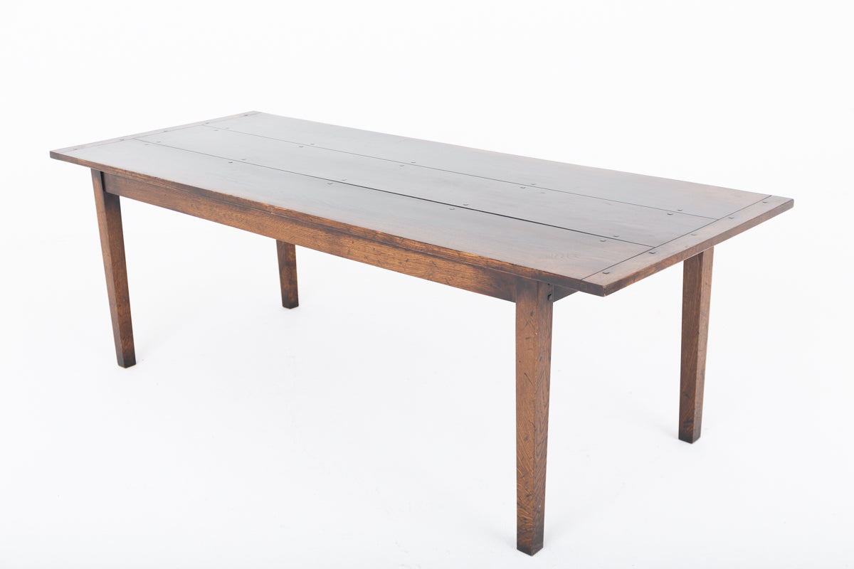 Rustic Oak Georgian Style Farmhouse Table