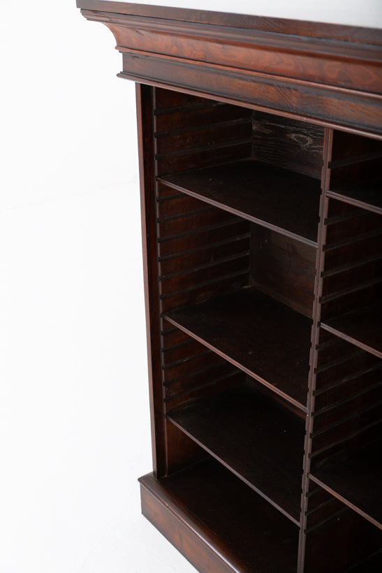 Georgian Oak Open Bookcase