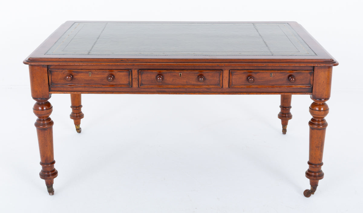 Victorian Mahogany 6 Drawer Writing Table