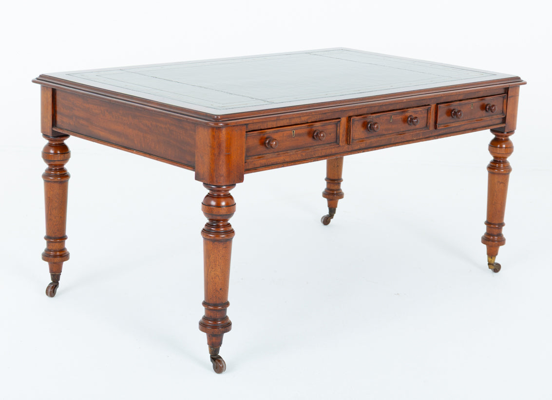 Victorian Mahogany 6 Drawer Writing Table