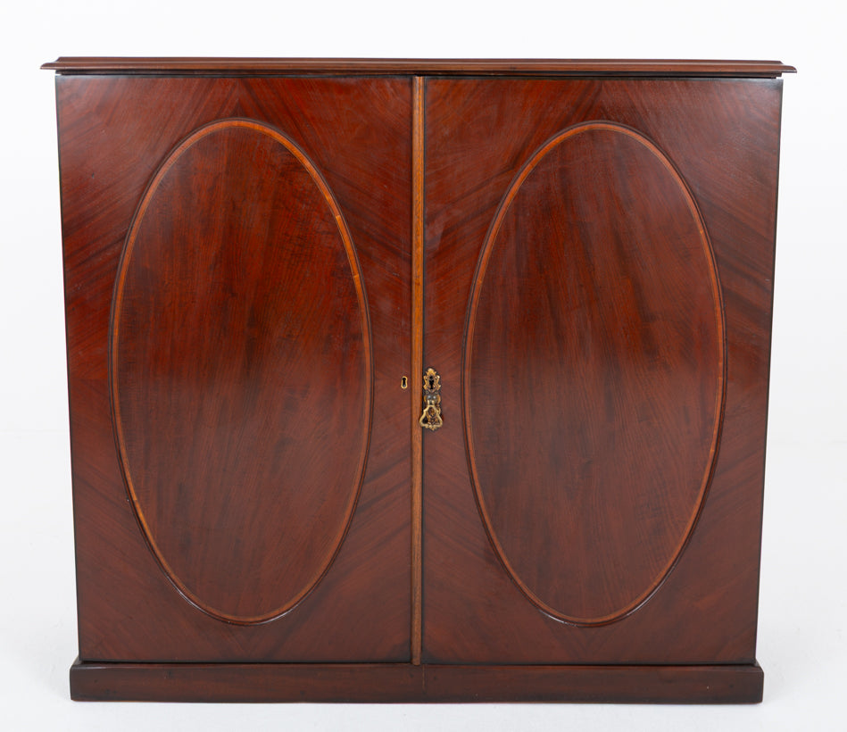Georgian Mahogany 2 Door Side Cabinet