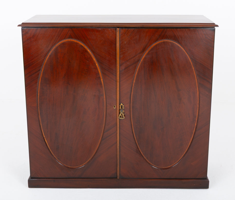 Georgian Mahogany 2 Door Side Cabinet