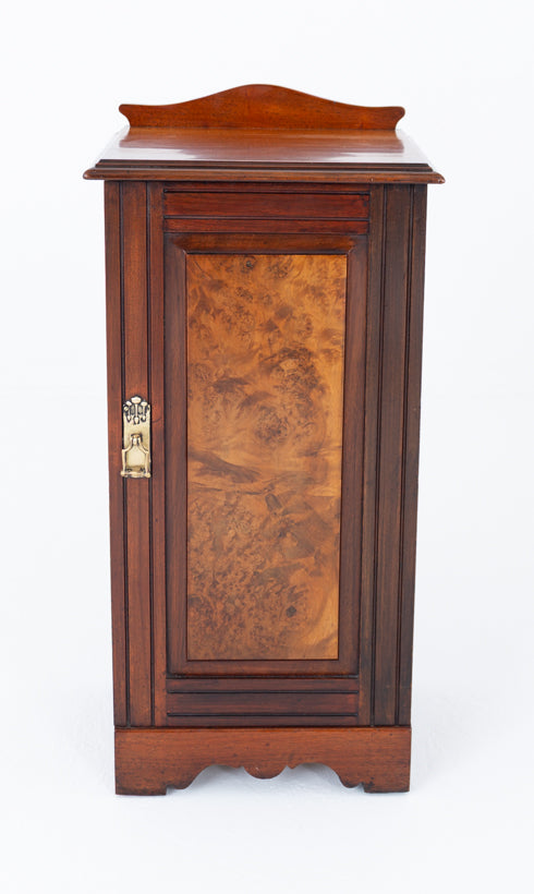 Late Victorian Walnut Bedside Cabinet