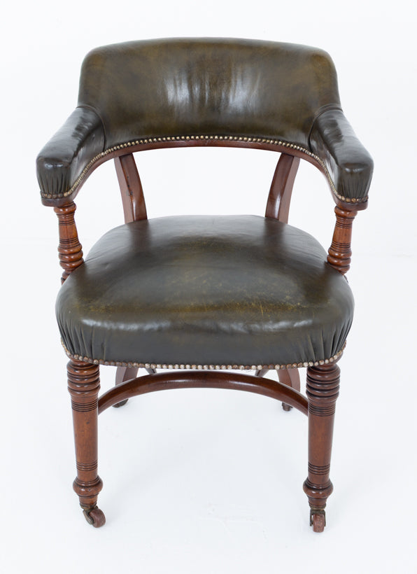 Good Quality Mahogany and Leather Desk Chair