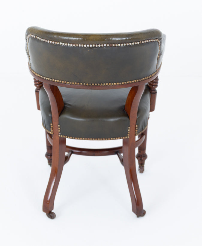 Good Quality Mahogany and Leather Desk Chair