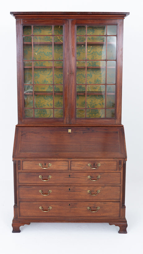 Georgian Mahogany Bureau Bookcase