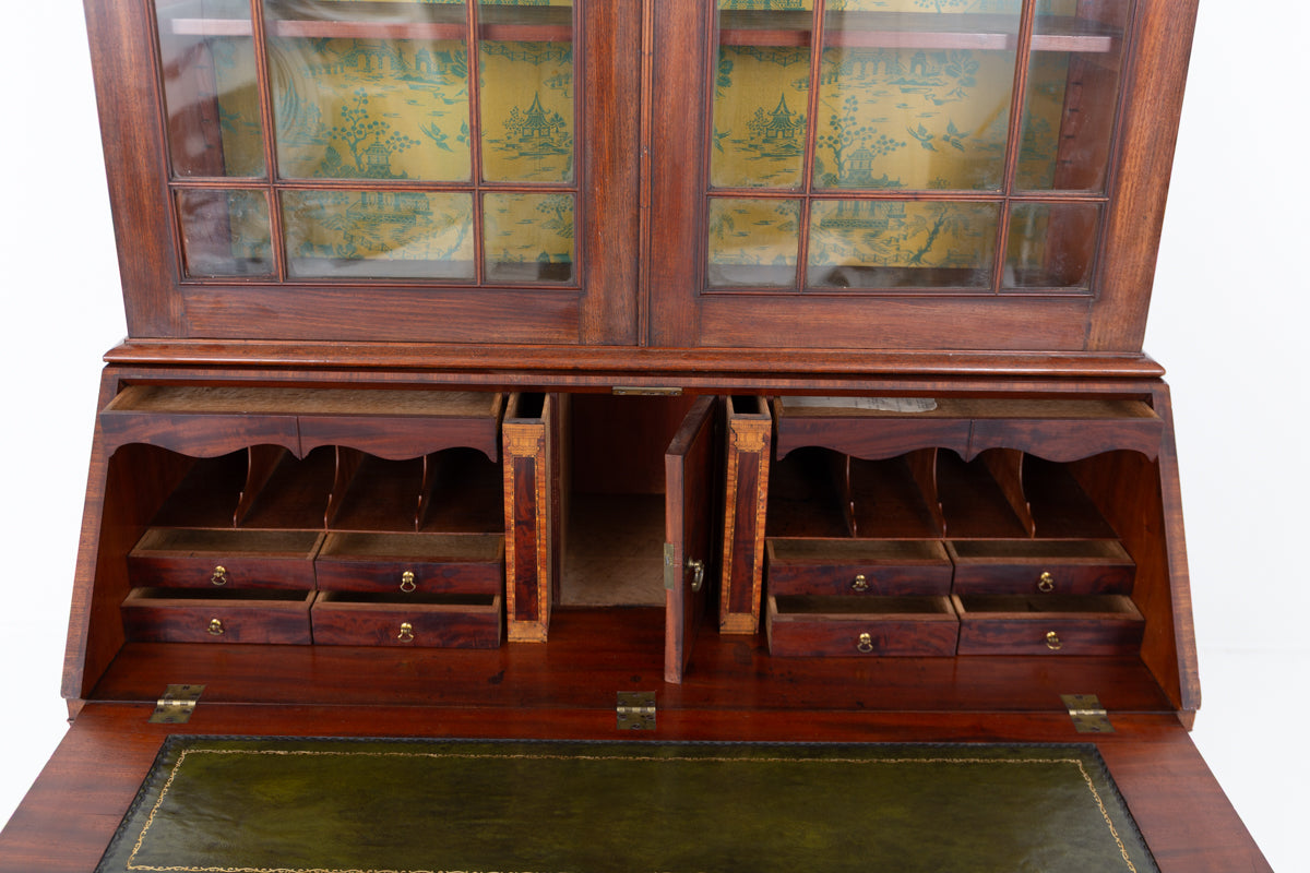 Georgian Mahogany Bureau Bookcase