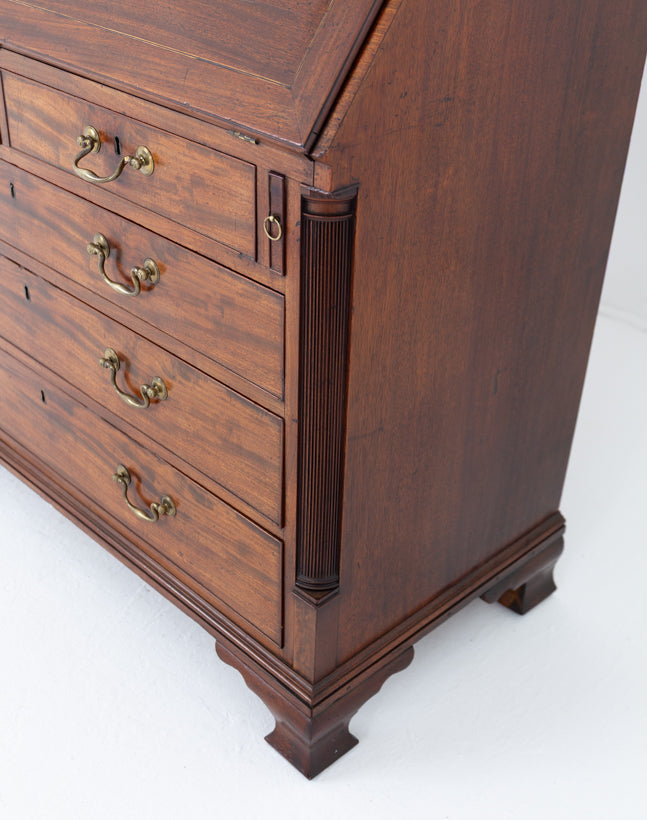 Georgian Mahogany Bureau Bookcase