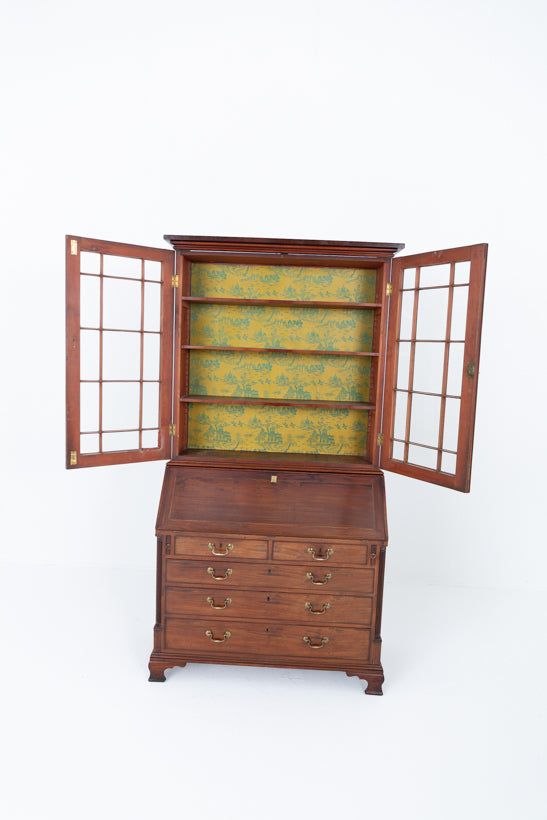 Georgian Mahogany Bureau Bookcase
