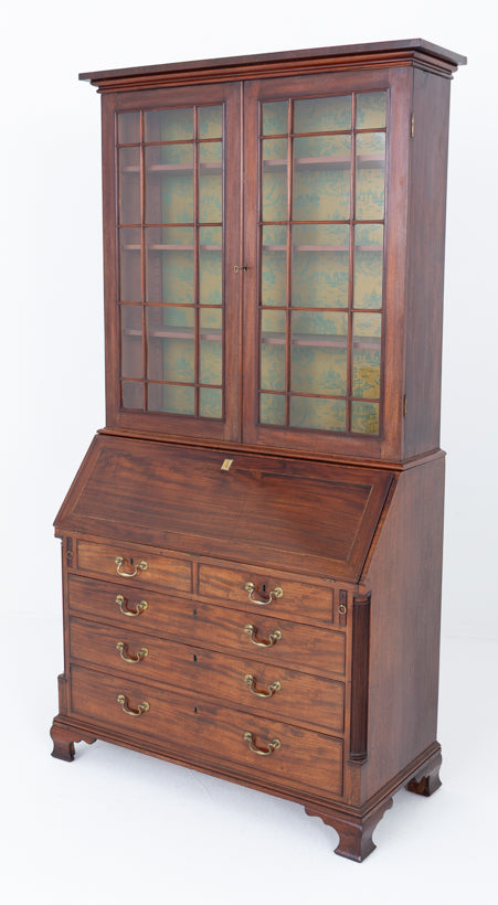 Georgian Mahogany Bureau Bookcase
