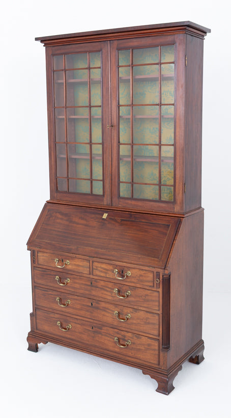 Georgian Mahogany Bureau Bookcase