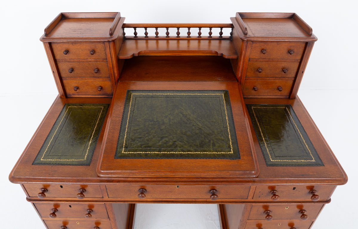 Victorian Oak Dickens Desk