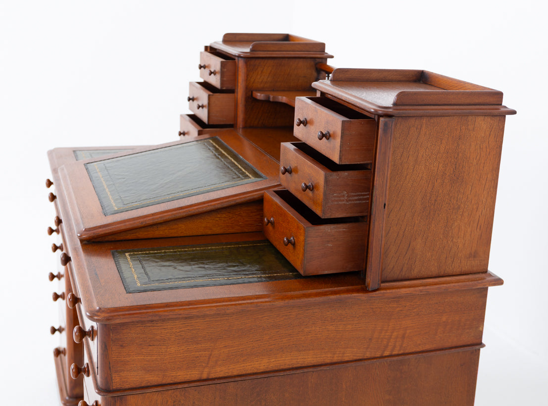 Victorian Oak Dickens Desk