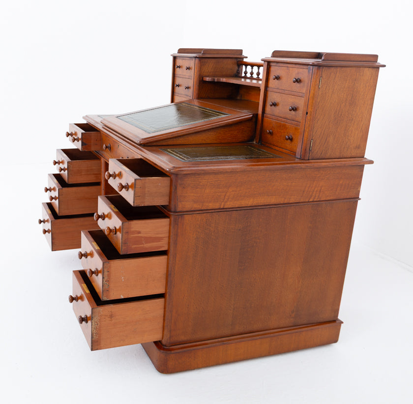 Victorian Oak Dickens Desk