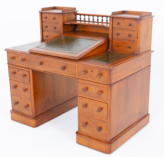 Victorian Oak Dickens Desk