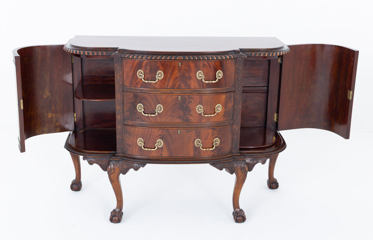 Mahogany Chippendale Style Side Cabinet
