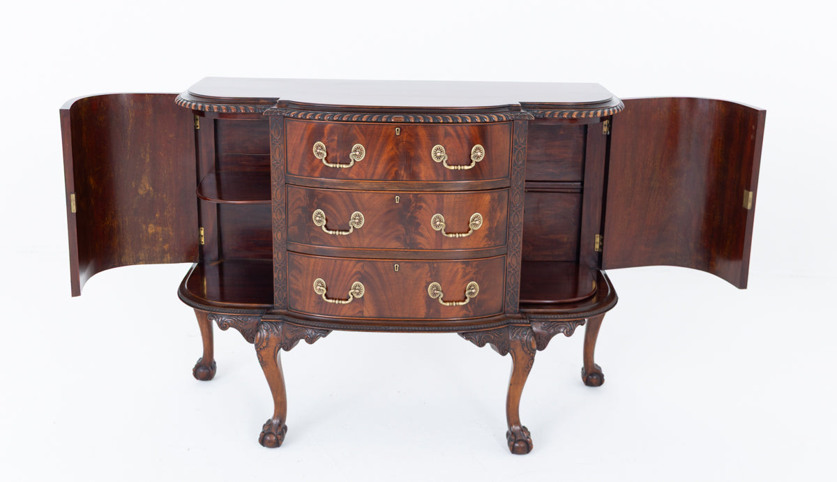 Mahogany Chippendale Style Side Cabinet