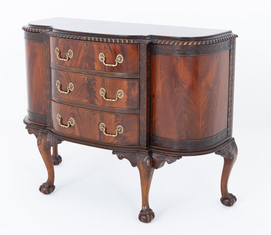 Mahogany Chippendale Style Side Cabinet