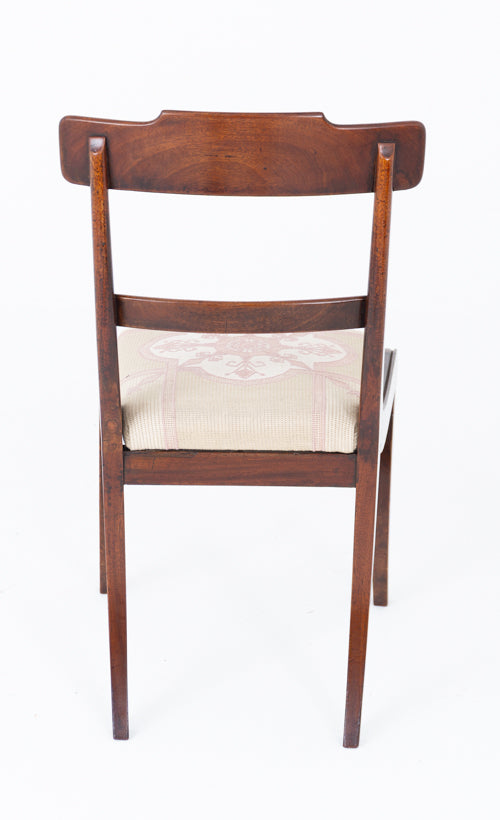 A Good Set of 8 Regency Mahogany Dining Chairs