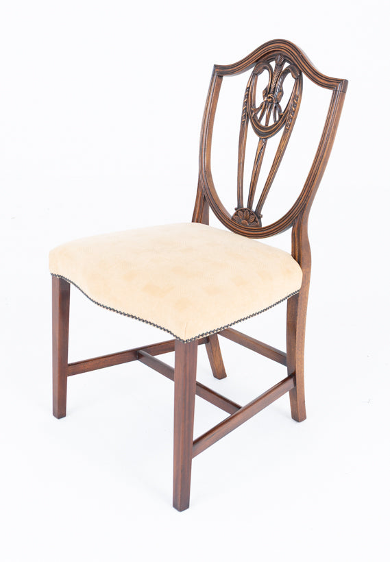 Set of 8 (6+2) Mahogany Hepplewhite Style Dining Chairs