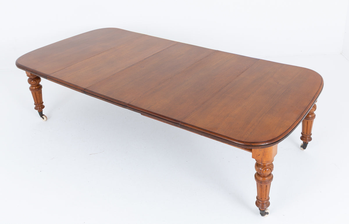 Blonde Oak Victorian Extending Dining Table