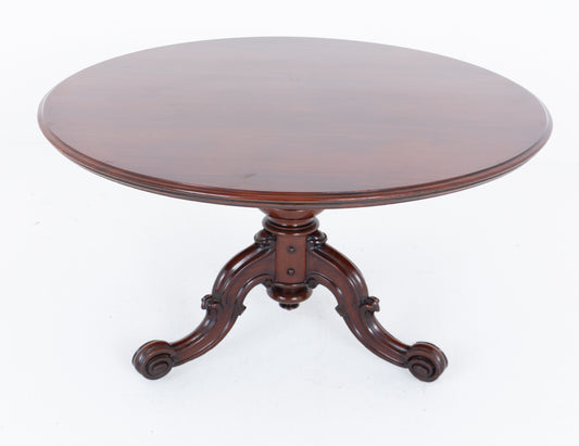 Quality Victorian Mahogany Circular Dining Table