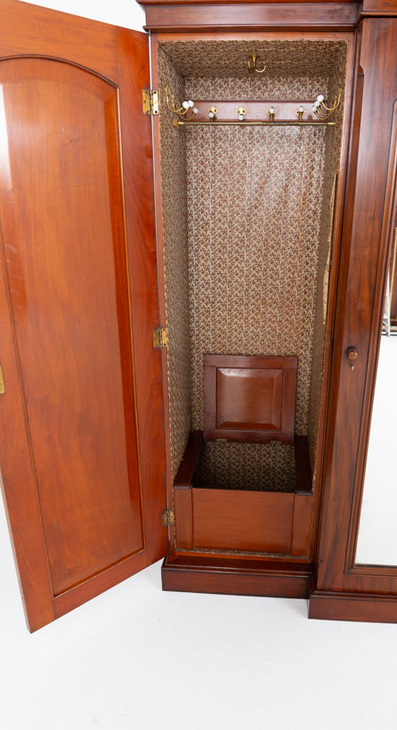 Victorian Mahogany Gentleman's Wardrobe