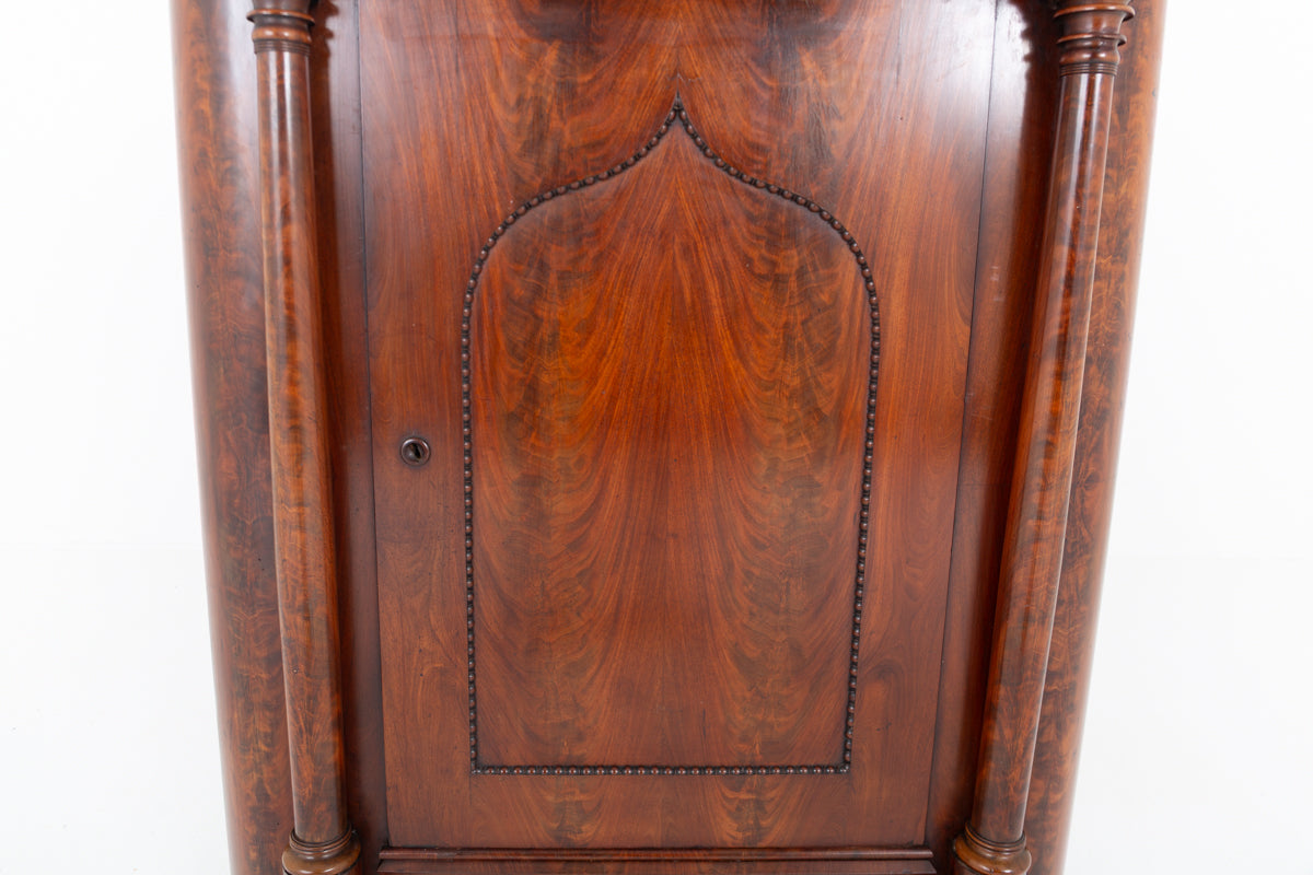 Mahogany Biedermeier Corner Cabinet